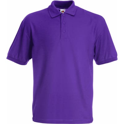 Fruit Of The Loom Kinder / Kinderen Unisex 65/35 Pique Polo Shirt (2 stuks) (Paars) 12-13 jaar