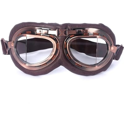 Motor Retro Bril Vintage Moto Klassieke Bril voor Harley Piloot Steampunk Fiets Koperen Helm Uitrusting Li Praktisch Gebruik