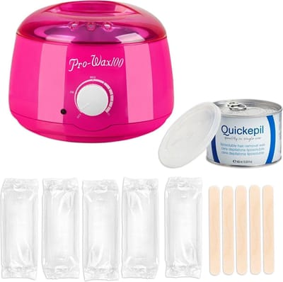 Waxapparaat starterset 13. 100Watt -Roze - Wax Ontharen Apparaat - Ontharingsset - Wax Strips - Waxverwarmer - Epileren