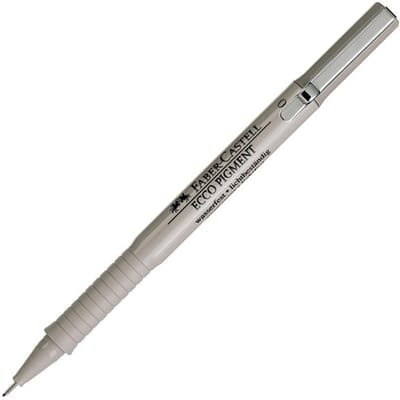 Markeerstiften Faber-Castell Ecco Pigment 0,1 mm Zwart (10 Stuks)