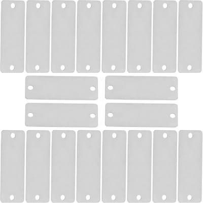 Stempelplaten Set - Metal Labels - Ambachtelijke Projecten - Roestvrij Staal - 5x1.8cm 30 Stuks - Zilverkleurig