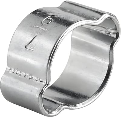Set van 10 verstelbare slangklemmen van gegalvaniseerd roestvrij staal voor brandstof- en gasleidingen, geschikt voor buizen van 5-23 mm en 15-18 mm