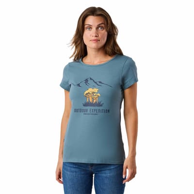 Swedemount Forest Tee – Dames T-shirt met korte mouw – Maat 36