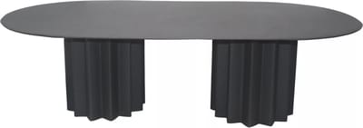 Vente-unique Salontafel van metaal - Zwart - ZABANIA