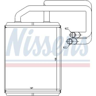 Warmtewisselaar, interieur verwarming NISSENS 77528