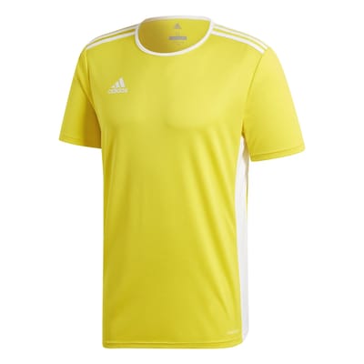 Adidas Entrada 18 Shirt Korte Mouw Kinderen - Geel / Wit | Maat: 116