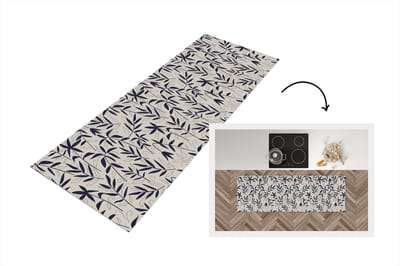 Keukenloper 150x50 cm - Keukenmat vinyl Planten - Japan - Patronen - Keukenmatten loper - Keuken vloerkleed tapijt