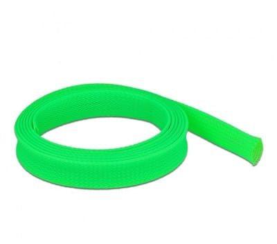Polyester kabelsleeve | rekbaar | 19mm | groen | 2 meter