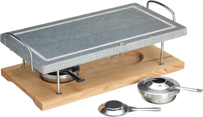 DnA® Tafelgrill - Tafelgrill Electrisch - Tafel BBQ - Grijs - 39cm x 21cm x 2cm