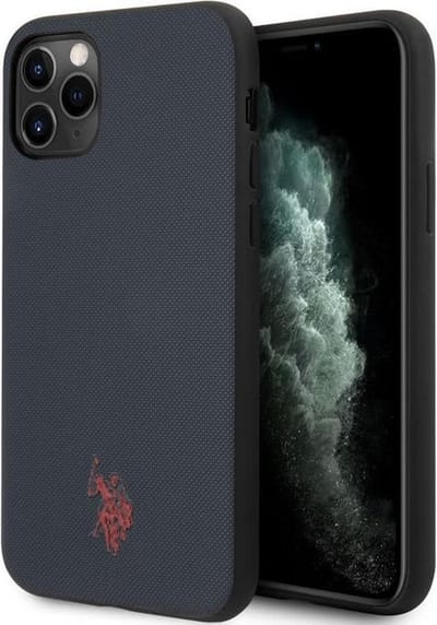 U.S. Polo Wrapped Back Cover - Geschikt voor Apple iPhone 11 Pro Max (6.5") - Blauw