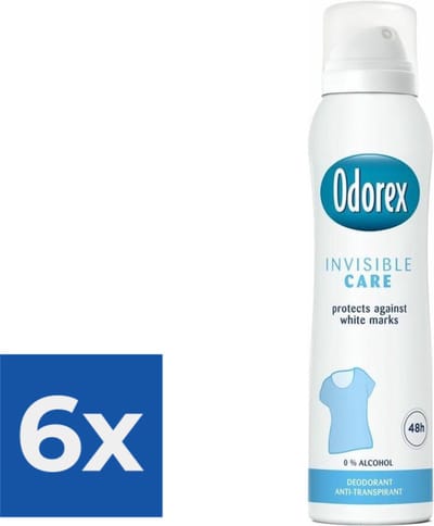 Odorex Deospray - Invisible Care 150 ml - Voordeelverpakking 6 stuks
