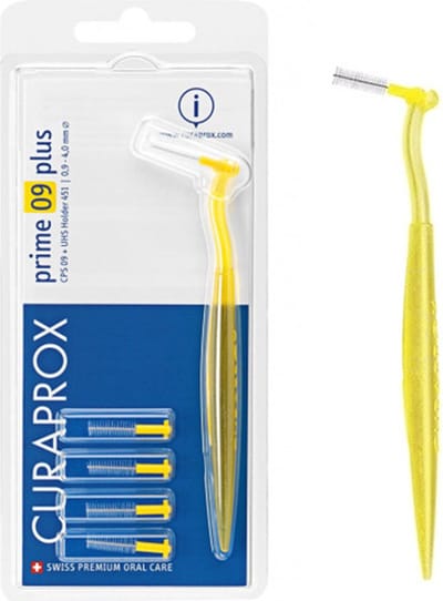 Curaprox Prime Plus 09 met houder - Geel