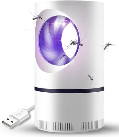 USB-muggenlamp voor inademing, stille UV-led-insectenvangventilator, insectenwerende muggenlamp, ongediertebestrijding, milieuvriendelijk, ideaal voor slaapkamers, woonruimtes of kantoren