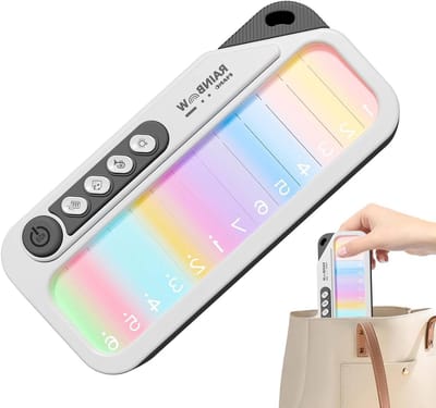 Speelgoedpiano - Mini keyboard - Muziek leren - Verlichte toetsen - 17.7 x 8.8 cm - Wit