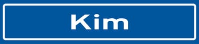 Fotofabriek Straatnaambord Kim | Straatnaambord met naam | Cadeau Kim