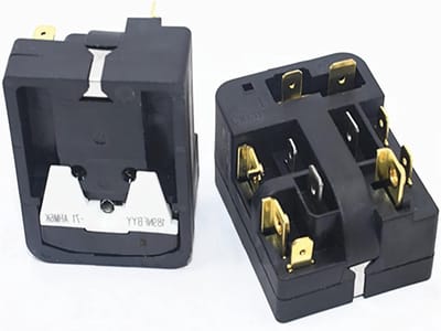 Koelkast Compressor Starter - PTC Relais Protector - Koelkast Reparatie - Universele Vervanging - 12x7x4 cm - Zwart