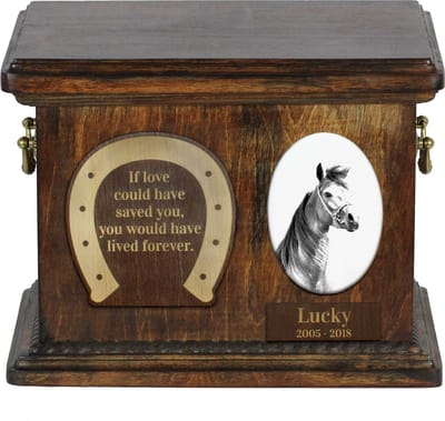 Urn voor Arabisch Paard - Persoonlijke Box voor Dierenas van Art-Dog