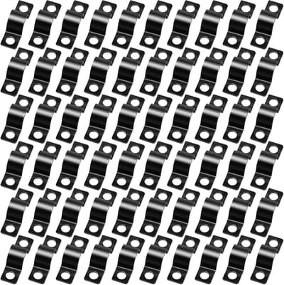 Tube klemmen 60 stuks - 10mm diameter - metaal - sterke kabelclips voor leidingen - ShopVlot