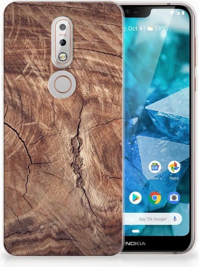 Nokia 7.1 Bumper Hoesje Tree Trunk
