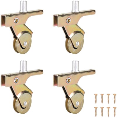 Dailygoods- Schuifdeurroller 4 Stuks - Vervangingsonderdelen - Stalen Kogellagers - Duurzaam - Weerbestendig - Inclusief Schroeven - Deurrunner