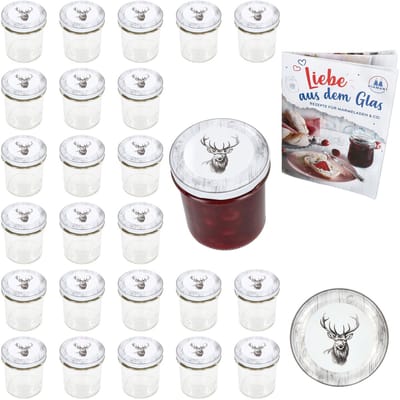 Set van 25 bekers 350 ml To 82 Alois Hirsch deksel incl. receptenboekje