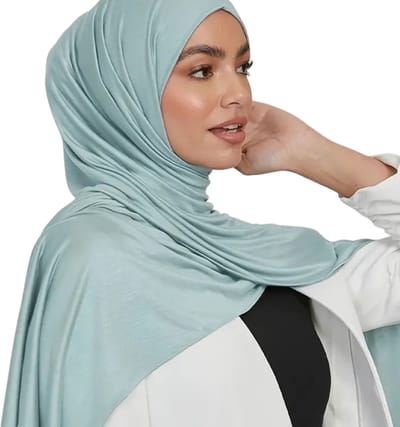 Bovista Hoofddoek - Hijab - Dames - Abaya - Sjaal - Islamitische Kleding - Moslim Kleding - Alhamdulillah - Lichtblauw