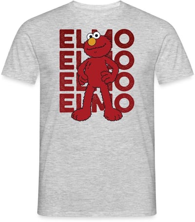 Sesamstraat Elmo Pose T-Shirt Heren