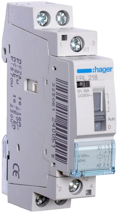 Hager Relay 16a 1no+1nc 12v~50hz