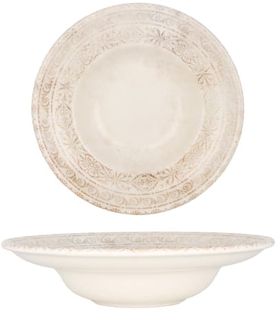 By Bone Pastabord - Antico - Porselein - 25 cm (400cc) - set van 2
