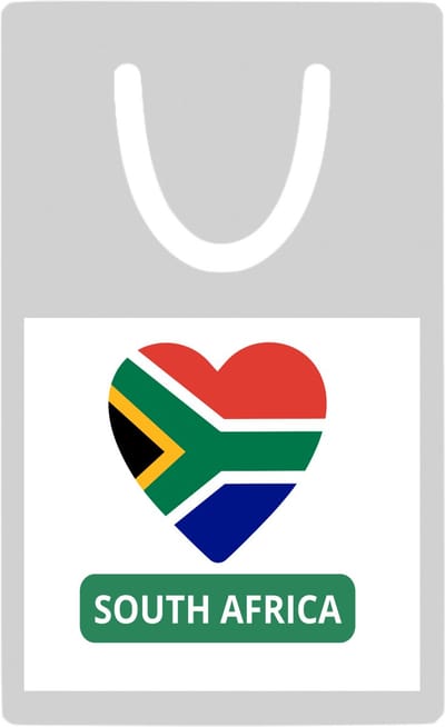 Hacebo® - Zuid afrika vlag hartje metalen boekenlegger- Zuid afrika - reizigers - toerist - verjaardagscadeau - souvenir - vakantie - kado Bladwijzer boekenleggers - 7.6 cm x 5cm