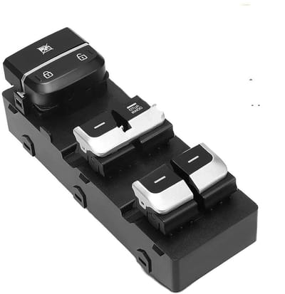Raambediening Schakelaar - Glas Lifter Knop - Auto Onderhoud - Hoge Precisie - Linksvoor - Zwart