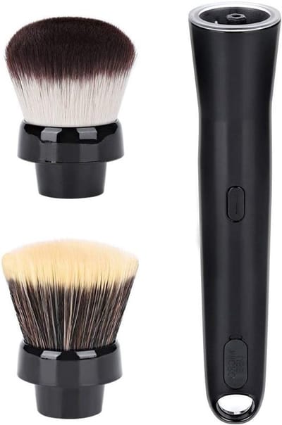 Automatische Rotating Make-up Kwast met Opladen en Vervangbare Opzetstukken voor Foundation en Blush