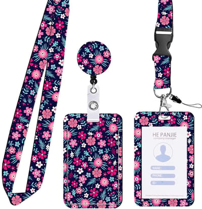 Dailygoods- Sleutelhanger Verpleegster - ID-kaarthouder - Uittrekbare Sleutelhanger - Keycord - Hoogwaardige ABS - Charmant Ontwerp - Lanyard