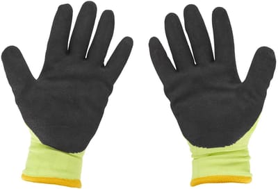 GEKO Fluorescerende werkhandschoenen - Geïsoleerd - Maat 11 - Veiligheid en comfort - 12 stuks