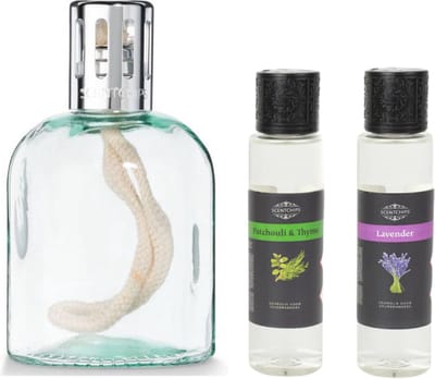 Scentchips Nature Set - Geurolie Voor Oliebrander - Parfum Olie - Geurolie Voor Lampenolie - Geurlamp Olie - Oliebrander, Patchouli & Thyme 200ml, Lavendel 200ml