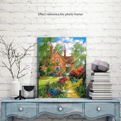 Diamant peinture paysage diamant broderie affichage complet diamant mosaïque vente photos 20X30 gray