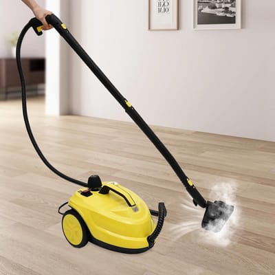 Premium - Stoomreiniger - Reinigingsmachine - Handheld Stoomreiniger - 2000 W - 5 Bar - Geel - 1.8L - Keuken Badkamer Auto - Geschikt voor Reiniging - Set