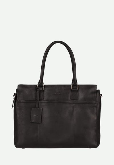 Burkely Fundamentals Antique Avery Laptopbag 1-Zip 15.6'' - Laptoptas - Volwassenen - Zwart