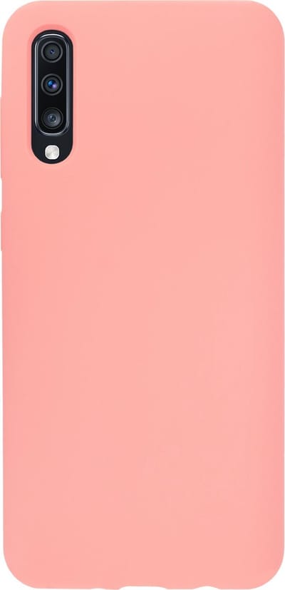 BMAX Siliconen hard case hoesje geschikt voor Samsung Galaxy A70 - Hard Cover - Beschermhoesje - Telefoonhoesje - Hard case - Telefoonbescherming - Peach