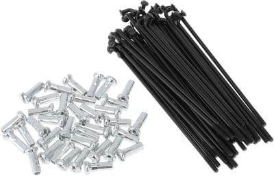 36 Set 14G Fietspaken 78mm - Duurzame Carbon Stalen Fietswiel Spaken in Zwart voor Fietsonderdelen en Reparatie