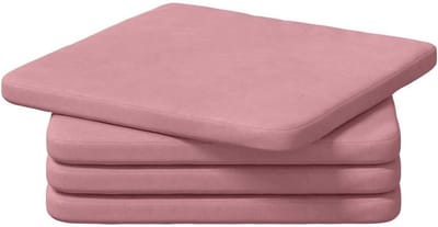 Stoelkussens - Zachte kussens - Comfortabel zitten - Afneembare hoezen - 40x40 cm - Roze