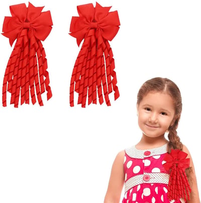 Dailygoods- Cheerleader-strik - 2 Stuks - Haaraccessoires - Hoofdeksel - Geschikt voor Dames/Meisjes - Hoogwaardig Materiaal - Lichtgewicht en Comfortabel - Haarband