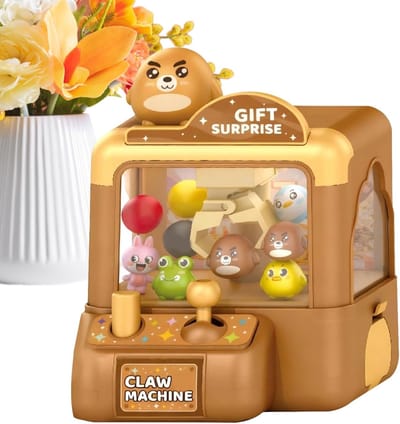 Kinder Grijpmachine - Speelgoed Automaat - Feestjes en Prijzen - Draagbaar en Educatief - 13x10x10 cm - Stijl A