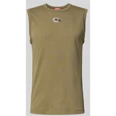 Tanktop met labeldetail