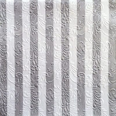 Lunch Servetten Elegance Stripes Silver - Ambiente - 33x33 cm