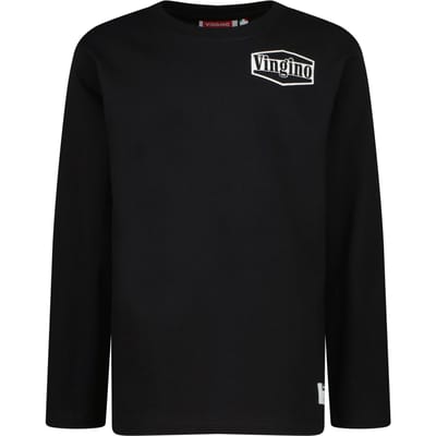 Vingino Boys Jean T-shirt Deep Black Maat: 12 | T-Shirts Outlet | Unisex | Zwart