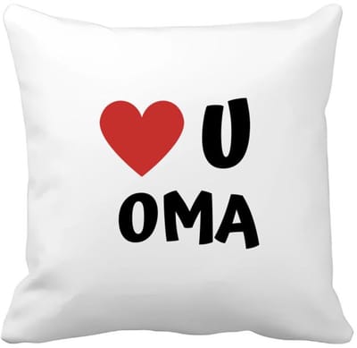 Akyol - love u oma Kussen hoes - Oma - de liefste oma - verjaardag - cadeautje voor oma - oma artikelen - kado - geschenk - 40 bij 40 cm