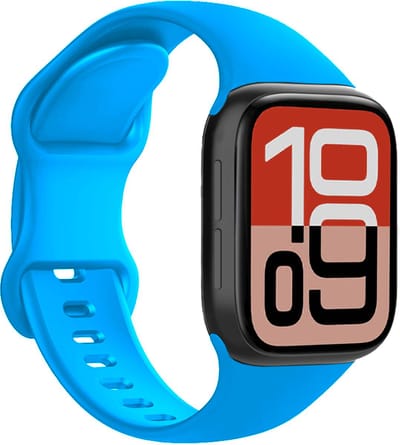 Horloge Band Geschikt voor Apple Watch 1, 2, 3, 4, 5, 6, 7, 8, 9, SE - 38/40/41 mm Bandje Siliconen Verstelbaar - Blauw