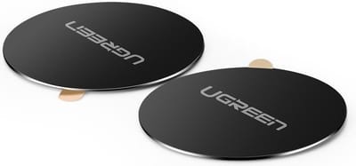 Ugreen - 2x - metalen platen magnetische telefoonhouderplaat zwart - (30836)