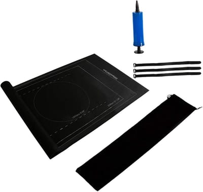 Puzzelmat Opbergen - Vilt Rolmat - Puzzels Beschermen - Tot 1500 Stukjes - 80x118cm - Zwart